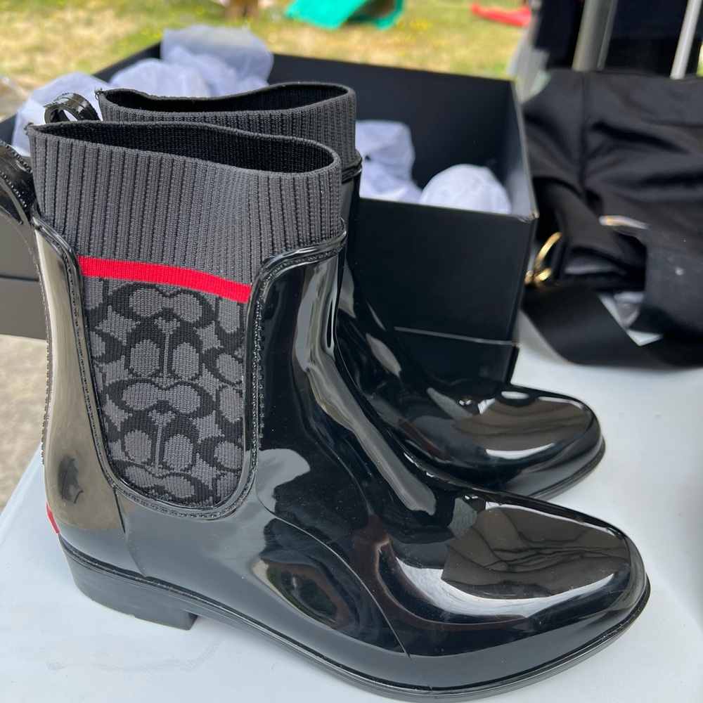 Coach rain boots